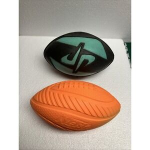 NERF Sports Dude Perfect Smash Ultra Grip Football Weatherproof Aqua Black Plus1